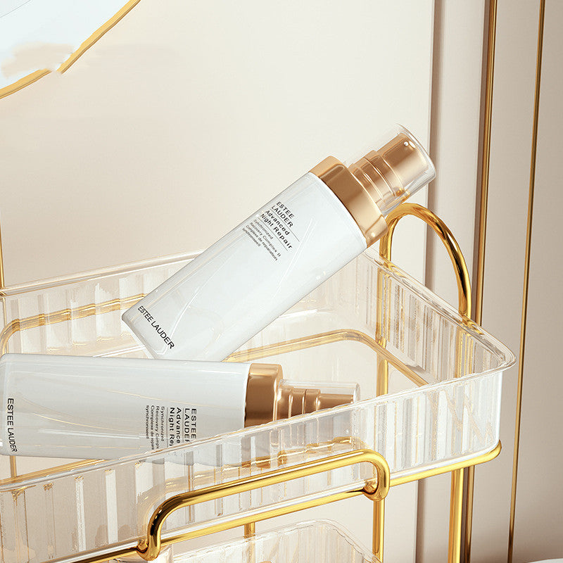 ZENDO Luxe™ – Étagère Cosmétique de Salle de Bain Dorée / Luxury Bathroom Cosmetic Shelf