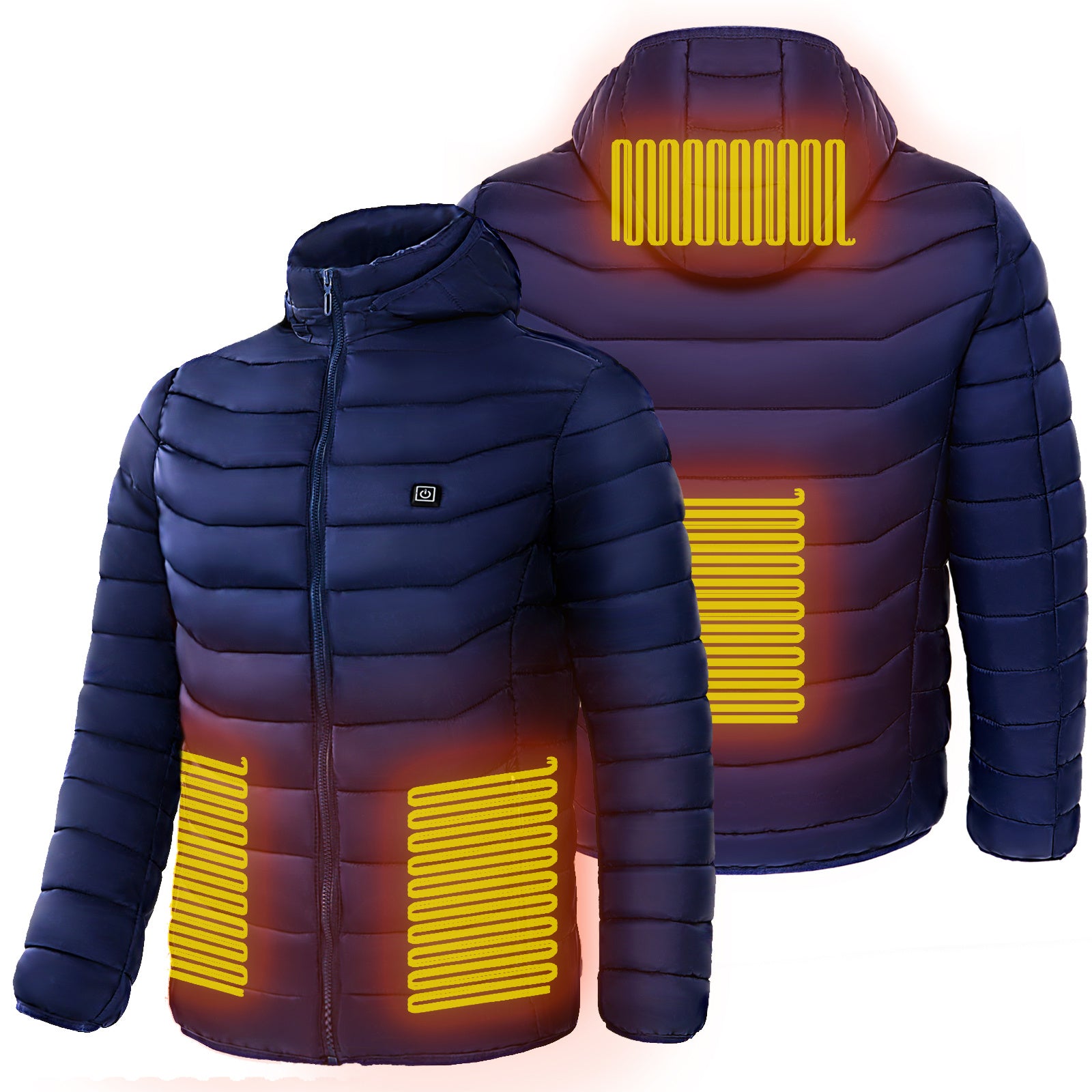 Veste Chauffante ZENDO Africa™ – Manteau d’Hiver Intelligent avec Capuche Isolée