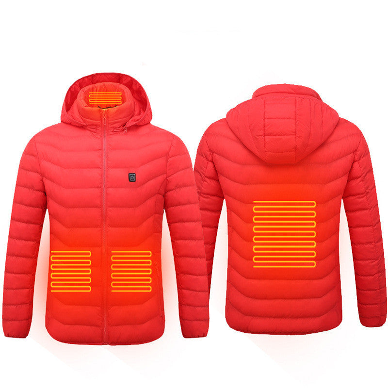 Veste Chauffante ZENDO Africa™ – Manteau d’Hiver Intelligent avec Capuche Isolée