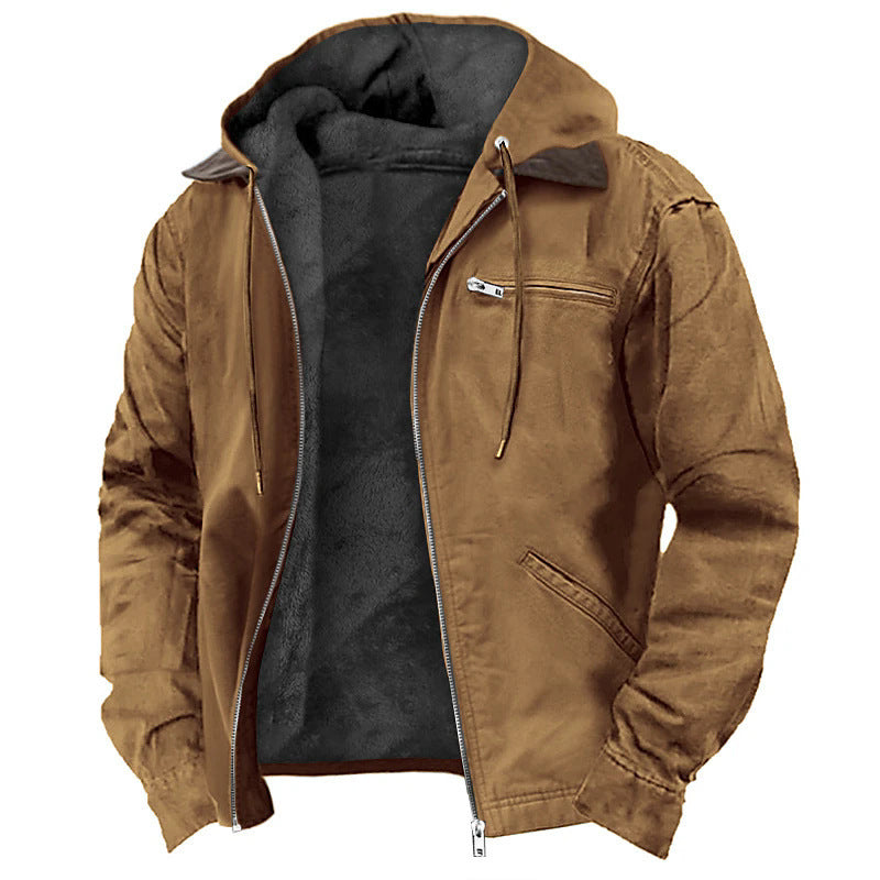 Discover the ZENDO Africa Winter Jacket, designed for style, warmth, and comfort.
Crafted from premium fleece fabric, this hooded zip-up jacket keeps you cozy while giving you a clean, modern look.
Its minimalist design, soft lining, and practical pockets