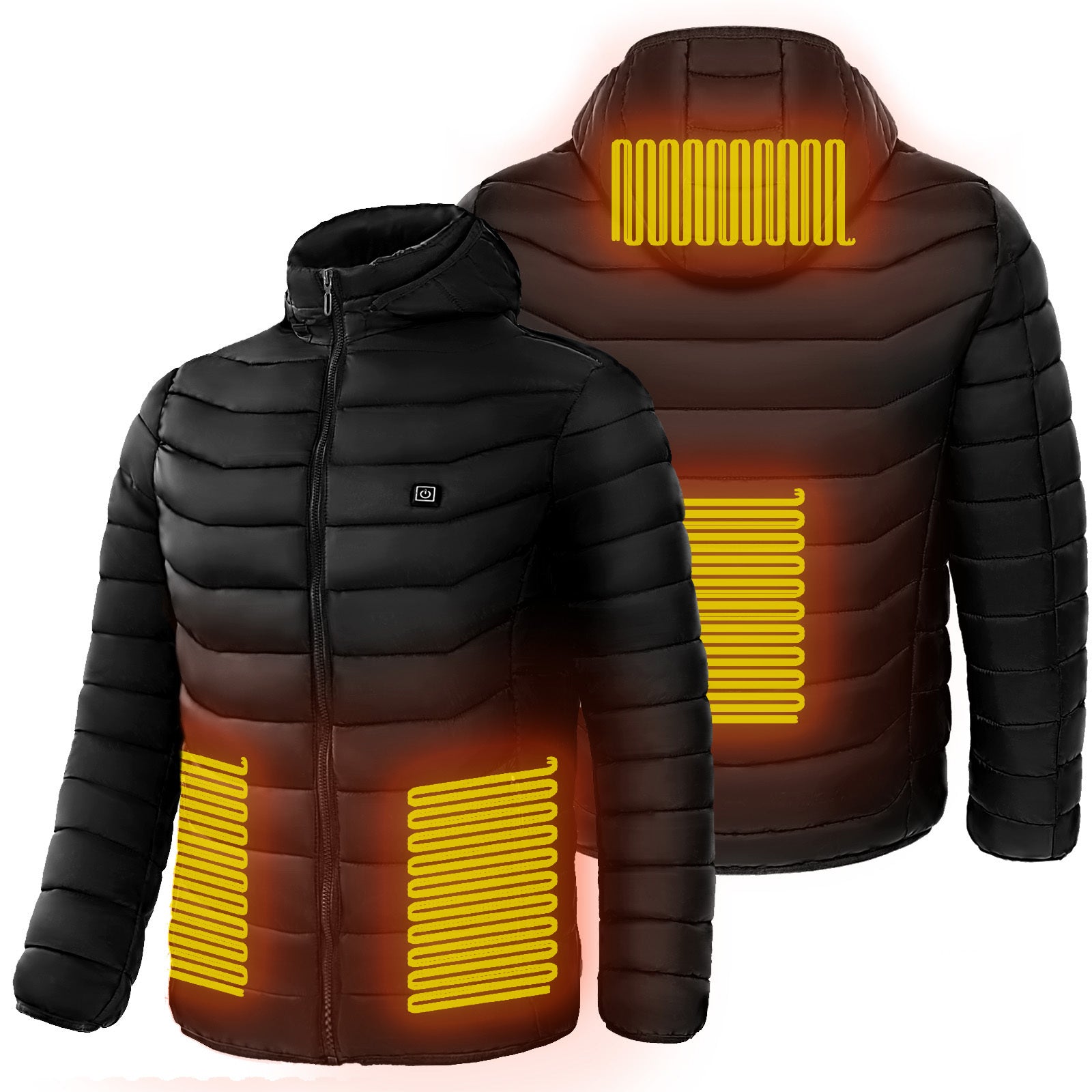 Veste Chauffante ZENDO Africa™ – Manteau d’Hiver Intelligent avec Capuche Isolée