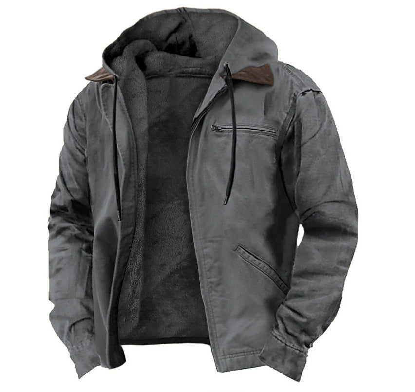 Discover the ZENDO Africa Winter Jacket, designed for style, warmth, and comfort.
Crafted from premium fleece fabric, this hooded zip-up jacket keeps you cozy while giving you a clean, modern look.
Its minimalist design, soft lining, and practical pockets