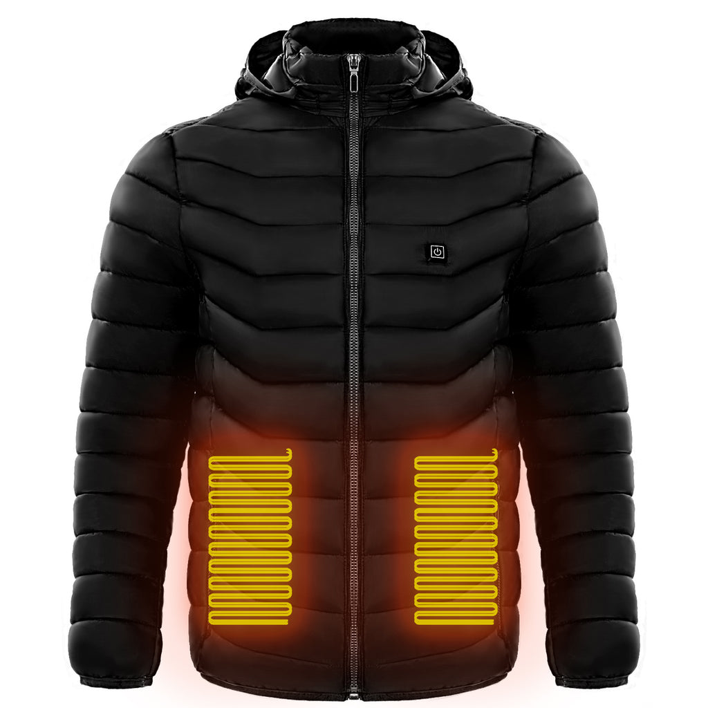 Veste Chauffante ZENDO Africa™ – Manteau d’Hiver Intelligent avec Capuche Isolée